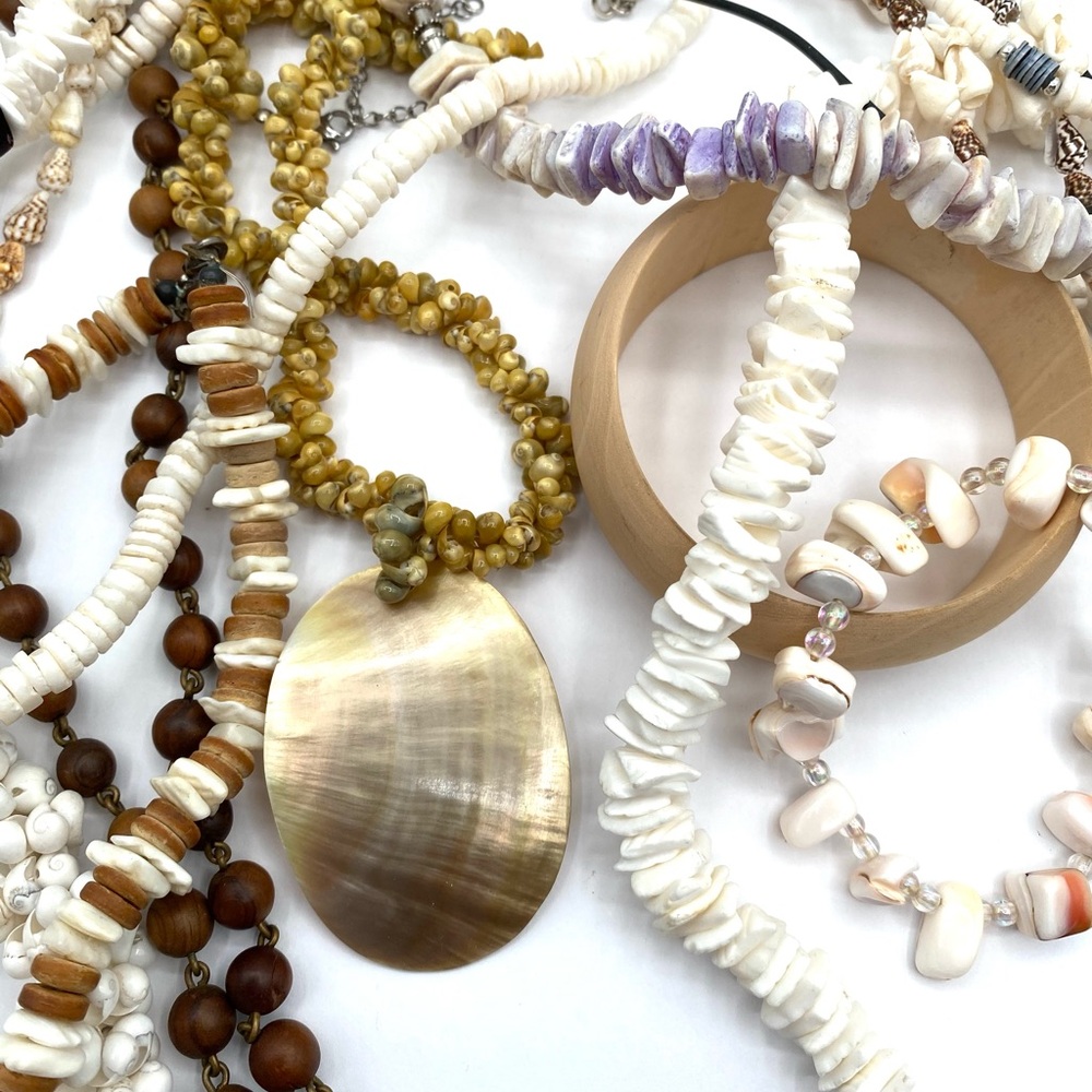 Bohemian Beach Shell Mermaidcore Jewelry Lot Bundle - Picture 3 of 6